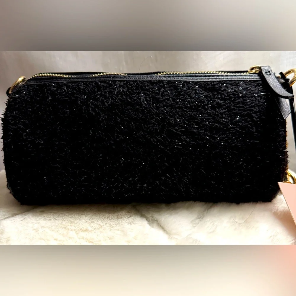 NEW Juicy Couture Black Roll Crossbody Bag